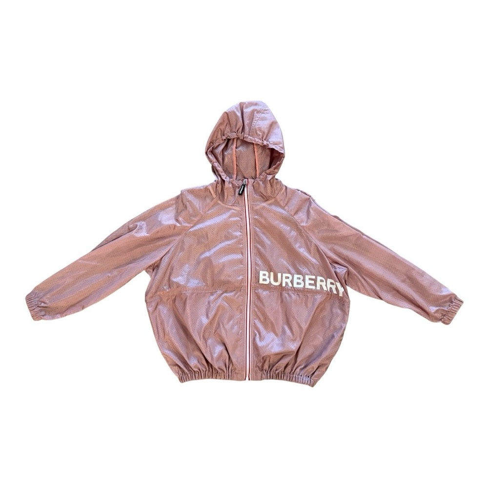 Burberry Kids Pink Hooded Jacket